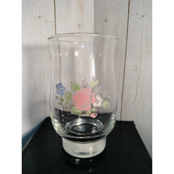 Pfaltzgraff Vintage Tea Rose Water Goblet 14 oz 1970's REPLACEMENT PIECE - Picture 1 of 4